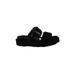 Ugg Australia Sandals: Slip-on Wedge Bohemian Black Print Shoes - Women's Size 7 - Open Toe