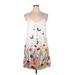 Zanzea Collection Casual Dress - Slip dress: White Print Dresses - New - Women's Size 14