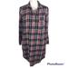 Levi's Dresses | Levi’s Plaid Flannel Dress Sz M Pockets Pearl Snaps Red White Blue Fall Winter | Color: Blue/Red | Size: M