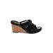 Skechers Wedges: Black Solid Shoes - Women's Size 9 - Open Toe