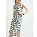 J. Crew Dresses | 5 For $25 Sale J Crewsilk Sleeveless Yellow Floral Midi Dress | Color: Tan/Yellow | Size: 00