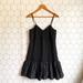 J. Crew Dresses | J Crew Black Ruffle Hem Eyelet Dress | Color: Black | Size: 0