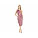 J. Crew Dresses | Nwt J Crew Womens Ocho Silk Plaid One Shoulder Bow Dress Size 6 Pink Sheath | Color: Pink | Size: 6