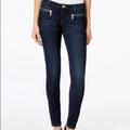 Michael Kors Jeans | Michael Kors Mk Denim Pocket Zip Skinny Jean | Color: Blue | Size: 4