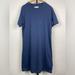 Madewell Dresses | Madewell Blue Short Sleeve Crewneck Mini T-Shirt Dress | Color: Blue | Size: Xs