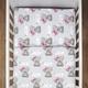 5 Piece Bedding Set Duvet Pillow with Covers & Cotton Sheet for 95x65 cm Baby Travel Cot (It's a Girl)