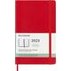 Moleskine Wochenplaner 2023, 12-Monats-Wochenkalender, Wochenplaner und Notizbuch, Softcover, Großformat 13 x 21 cm, Farbe Scharlachrot