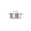 Le Creuset 3-Ply Stainless Steel Shallow Casserole with Lid, 20 x 9.7 cm, 96200720001000