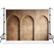 Kate 10×10ft Brown Backdrop Photography Art Arched Background Photography Studio Props for Photos and Videos