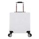 BOGAZY Luggage Trolley Suitcase Luggage Adjustable Trolley Suitcase for Travel Trip Boarding Combination Lock Carry On Luggage Lightweight Luggage (Color : White, Size : 18inch)