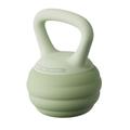 DEEYIN Dumbells Kettlebell Women's Fitness Household Kettle Dumbbell Solid Soft Kettlebell Yoga Sports Fitness Equipment Dumbell Set (Color : Green, Size : 4KG)