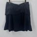 Athleta Skirts | Athleta Long Line Tennis Golf Skirt Pocket Drawstring Womens 8 18" Long | Color: Black | Size: 8