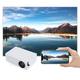 Mini Projector, Portable Movie Projector 1080P, Smart Home Projector for Home Theater/Outdoor, Compatible for Android for IOS for Windows, TV Stick, HDMI, USB, TV Box (UK Plug)