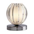 Searchlight 1811CL Chrome Touch Table Lamp with Clear Acrylic and Frosted Glass