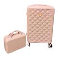 Luggage Trolley Suitcase 2 Piece Luggage Sets, Carry On Luggage with 14" Cosmetic Cases Hardshell Suitcase Sets Lightweight Luggage (Color : B, Size : 28in)