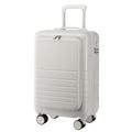 BOGAZY Luggage Trolley Suitcase Carry On Luggage Airline Approved,Lighiweight Suitcase Hard Shell Travel Luggage Suit Case Lightweight Luggage (Color : White, Size : 22in)