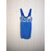 Lululemon Athletica Tops | Lululemon Athletica Women's Drawstring Skinny Strap Tank Top Blue White Size 6 | Color: Blue/White | Size: 6