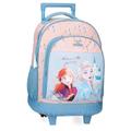 Joumma Disney Frozen Believe in The Journey Backpack Compact 2-Wheels Blue 32x43x21cm Polyester 28,9L, Blue, Compact Backpack 2 Wheels