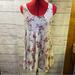 American Eagle Outfitters Dresses | American Eagle Women's Tank Floral White Dress - Size S | Color: Pink/White | Size: S