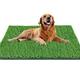Fortune-star Artificial Turf for Dogs Professional Dog Grass Mat Fake Turf with Drain Outlet Easy Clean for Training Indoor Terrace Lawn Decoration (XXL:80 * 130 CM-1PCS)