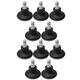 Plate Casters 10Pcs Reinforced Solid Version of Swivel Chair Fixed Foot Wheels Office Chair Computer Chair Circlip Insert Type PU Caster Wheel