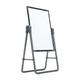 Chalk Board Outdoor Chalkboard Magnetic Whiteboard White Board Dry Wipe White Boards with Stand Magnets Writing Pad Foldable Stand Type Erasable Home Office School (Black 47x67cm)