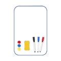 Magnetic Whiteboard White Board A3 Dry Wipe White Boards Magnets Erasable Magnetic Double Sided Desktop Message Board Erasable Suitable for Office and Teaching (Blue A4(30x21CM))