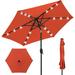 7.5ft Outdoor Solar Market Table Patio Umbrella