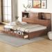Mid-Century Modern Full Size Wooden Daybed Platform Bed