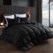 Luxurious Goose Down Comforter Queen Size All Season Down Proof Cotton-Poly Cover Warm Medium Warmth Down Feather Duvet Insert