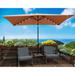 10 x 6.5t Patio Umbrella with Solar LED Lighted(Base is not include)