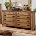 Furniture of America Sieren Farmhouse Brown Wood 8-Drawer Dresser