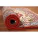 Red Geometric Heriz Serapi Oriental Foyer Rug Handmade Wool Carpet - 2'0" x 3'0"
