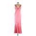 Carmen Marc Valvo Casual Dress - Formal: Pink Dresses - Women's Size 12