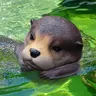 Neue schwimmende Otter für Teich hof schwimmende Pool dekoration in Ottern formen wetter beständige