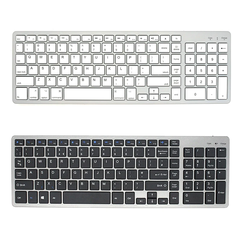 Ultradünne kabellose Bluetooth-Tastatur, kompatibel mit Mac OS/iOS/iPad OS, wiederaufladbare Tastatur für MacBook Image