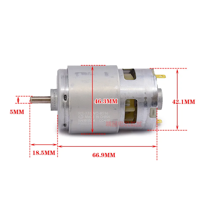 MABUCHI RS-775WC-8514 Motor DC 12 V 14,4 V 18 V 19,2 V High Speed Drehmoment High Power 775 Motor für elektrische Bohrmaschine Schraubendreher Säge Image