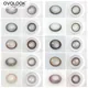 OVOLOOK-1 Paar Myopie Farbe Kontaktlinsen für Augen 10 Tone Natürliche Schüler Farbige Augenlinsen