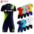 Custom Men Women Kids Soccer Jersey Sets Sublimation Blank Short Sleeve Children Male Quick-dry