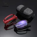 Folding Reading Glasses With Case Men Women TR90 Clear Lens Presbyopia Eyeglasses Magnifier Glasses