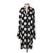 Ann Taylor Cocktail Dress: Black Polka Dots Dresses - Women's Size X-Small