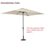 2x3/2x2M Garden Outdoor Parasol Canopy Cover Parasol Umbrella Clothes for Patio Pool Sun Shade
