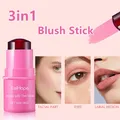 3in1 Blush Stick/lip Tinted/ Eye-shadow Waterproof Long-lasting Moistured Cheek Lip Brighten Water