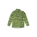 Eddie Bauer Fleece Jacket: Green Print Jackets & Outerwear - Kids Boy's Size 5