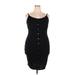 Love J Casual Dress - Bodycon: Black Dresses - Women's Size 2X