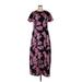 Lularoe Casual Dress - Midi: Black Batik Dresses - Women's Size X-Large