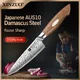 Newwst XINZUO 5" inch Utility Knife Japanese AUS10 Damascus Kitchen Knife Paring Knives Kitchen Tool