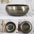 Chanting Bowl Brass Chime Handicraft Music Singing Bowl Metal Handmade Buddha Sound Bowl Tibetan