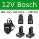 12V Bosch 6Ah Li-ion BAT420 BAT411 Replacement Battery for Bosch BAT411 BAT412 BAT413 BAT414 10.8V