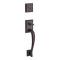 Baldwin Napa Handleset w/ Single Cylinder Deadbolt & Door Knob & Rosette in Brown | 21.7 H x 6.1 W x 3.1 D in | Wayfair 9BR1803-288